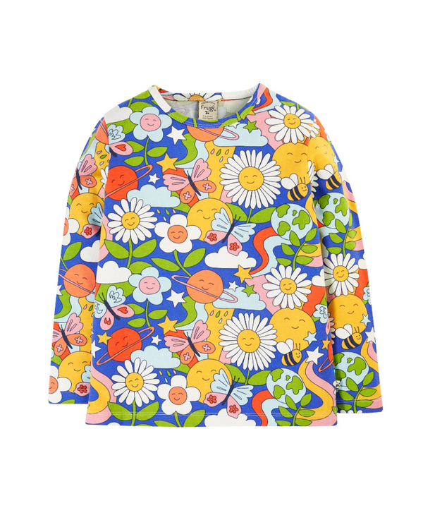 Frugi Organic Bryher Top - Retro Happy