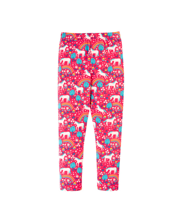 Frugi Organic Libby Printed Leggings - Wild Horses