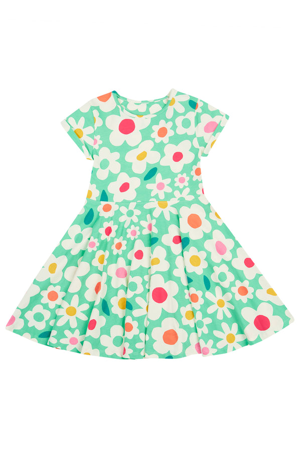 Frugi Spring Skater Daisy Field Dress