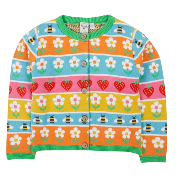 Frugi Robyn Fairisle Daisy Fair Isle Cardigan