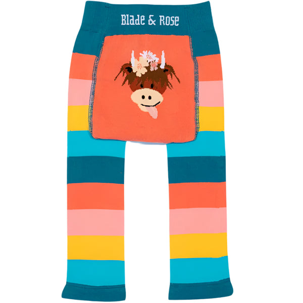 Blade & Rose Footless Tights - Bonnie the Highland Cow