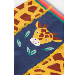 Frugi Organic Little Knitted Leggings - Giraffe Print