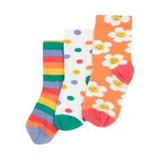 Frugi Organic Rock My Socks 3 Pack -  Stay Wild Multipack