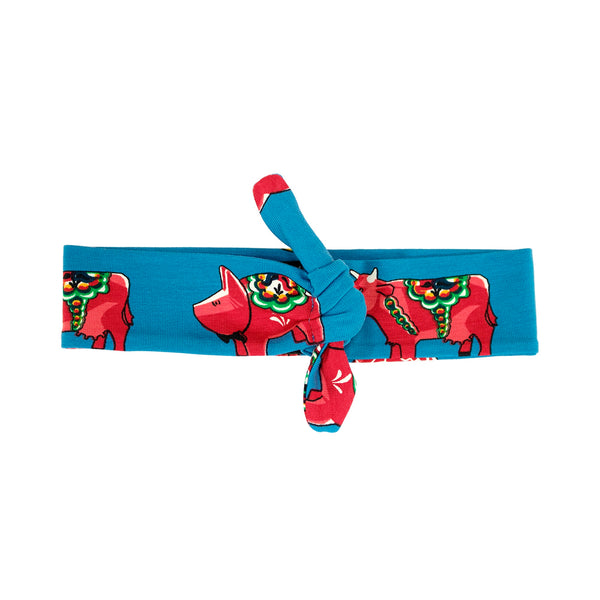 Villervalla Organic Kids Headband - Mixed Dala - Mid Marine